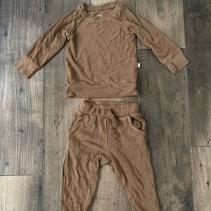 Brown Toddler Sweatshirt and Pants Set